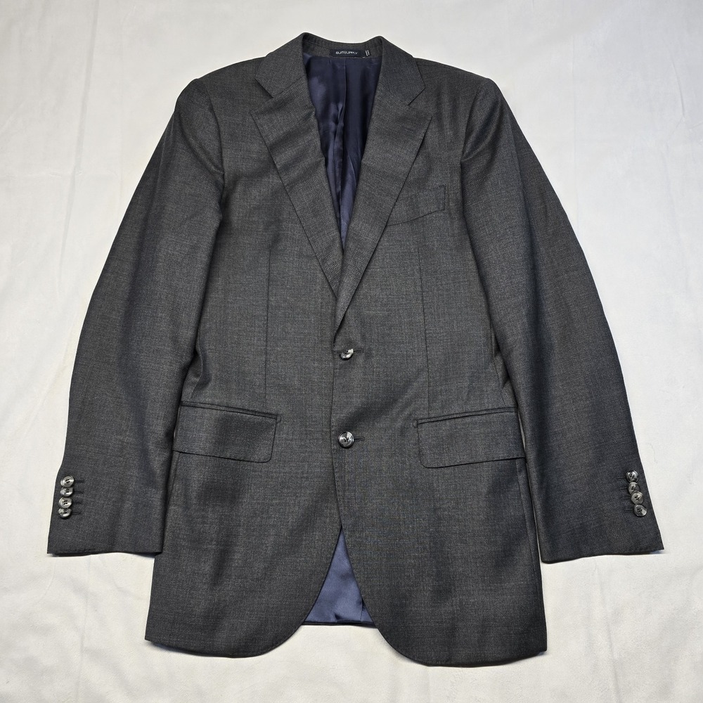 suitsupply vitale barberis canonico blazer Men Size 38r‎ Grey Super 110s